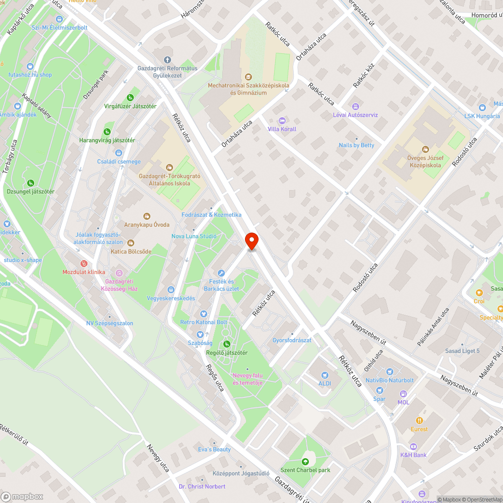 Veszélyes kátyú a Regős köz és a Rétköz utca sarkán bejelentés helye