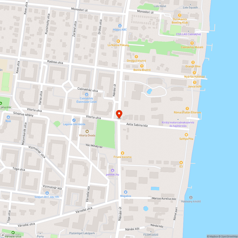 Veszélyes zebra bejelentés helye