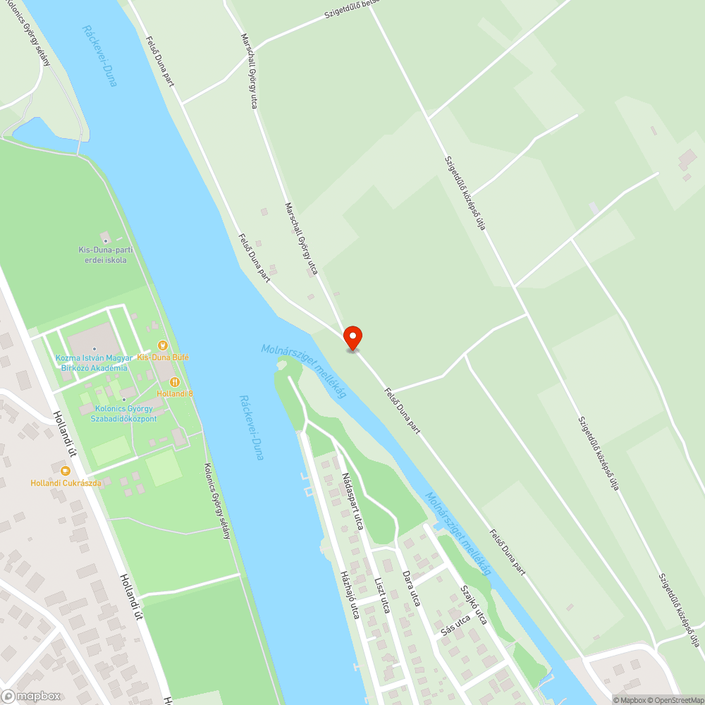 Sáros Soroksár felső, Dunapart út bejelentés helye