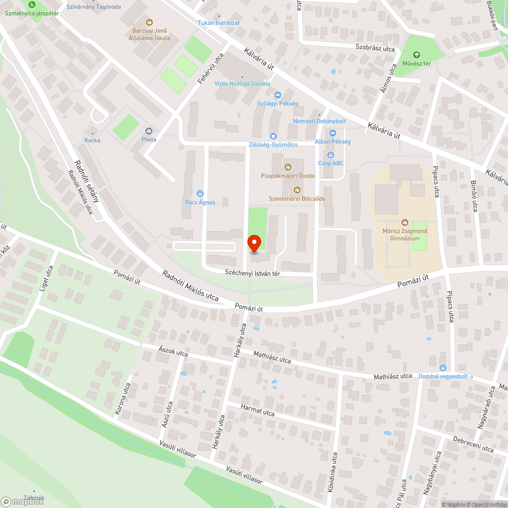 konténer bejelentés helye