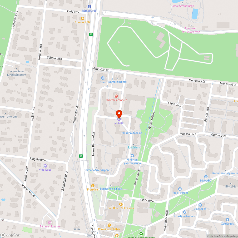 Ányos utcai rendelő bejelentés helye