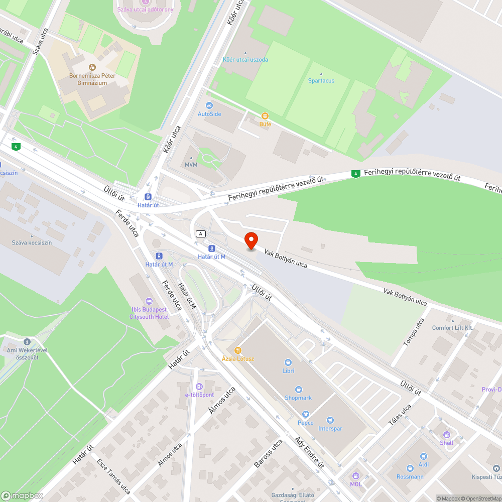 A metrópótló megállója nehezen megközelíthető bejelentés helye