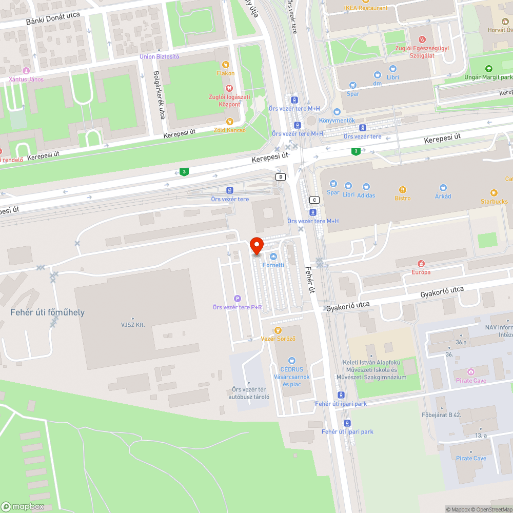 Hiányzó fa bejelentés helye