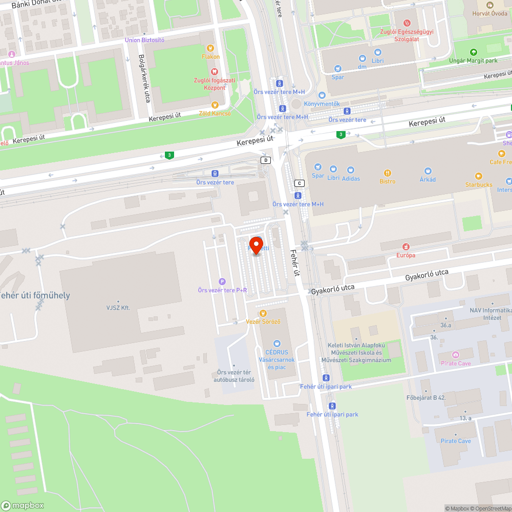 Hiányzó kövek bejelentés helye