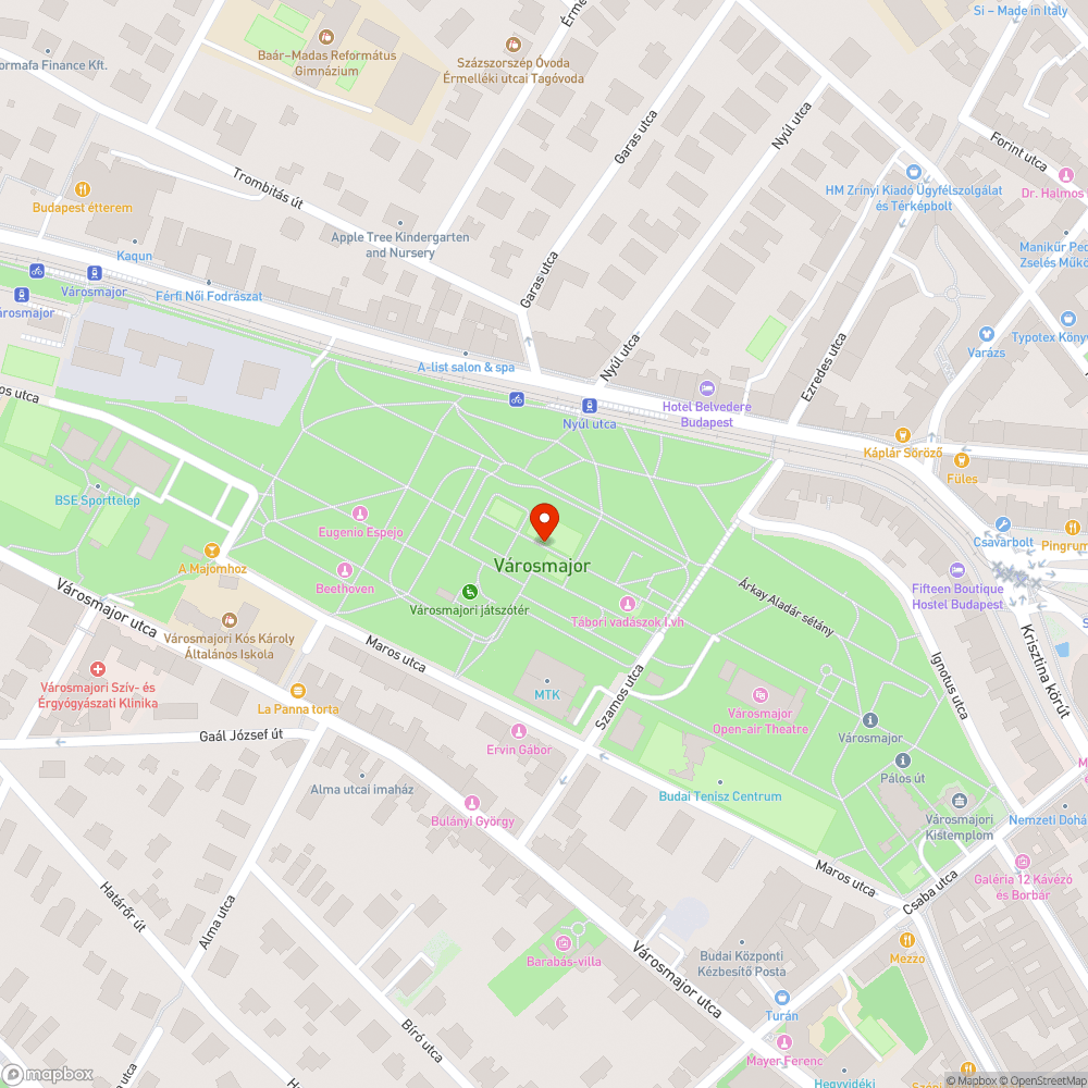 Utcabútor szétesett bejelentés helye