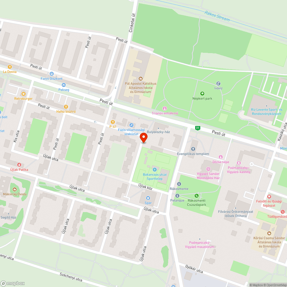 Bokor bejelentés helye