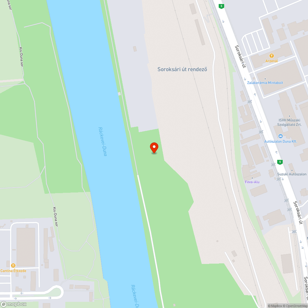 Szemét a Duna ág mellett bejelentés helye