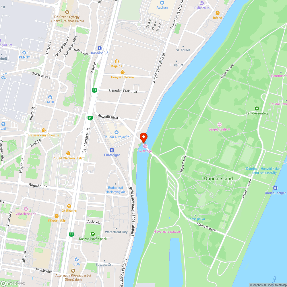 K-hid, Obuda bejelentés helye