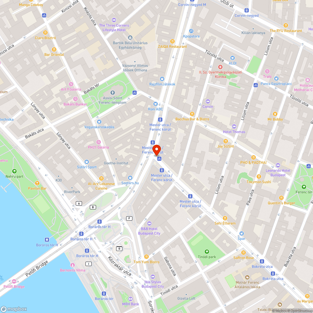 Otthagyott biciklizár bejelentés helye