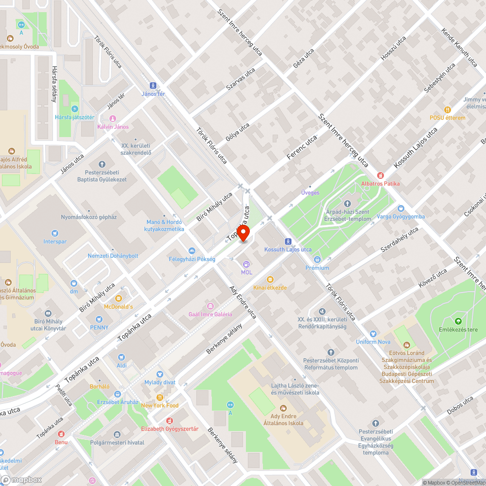 Hiányzó szemetes bejelentés helye