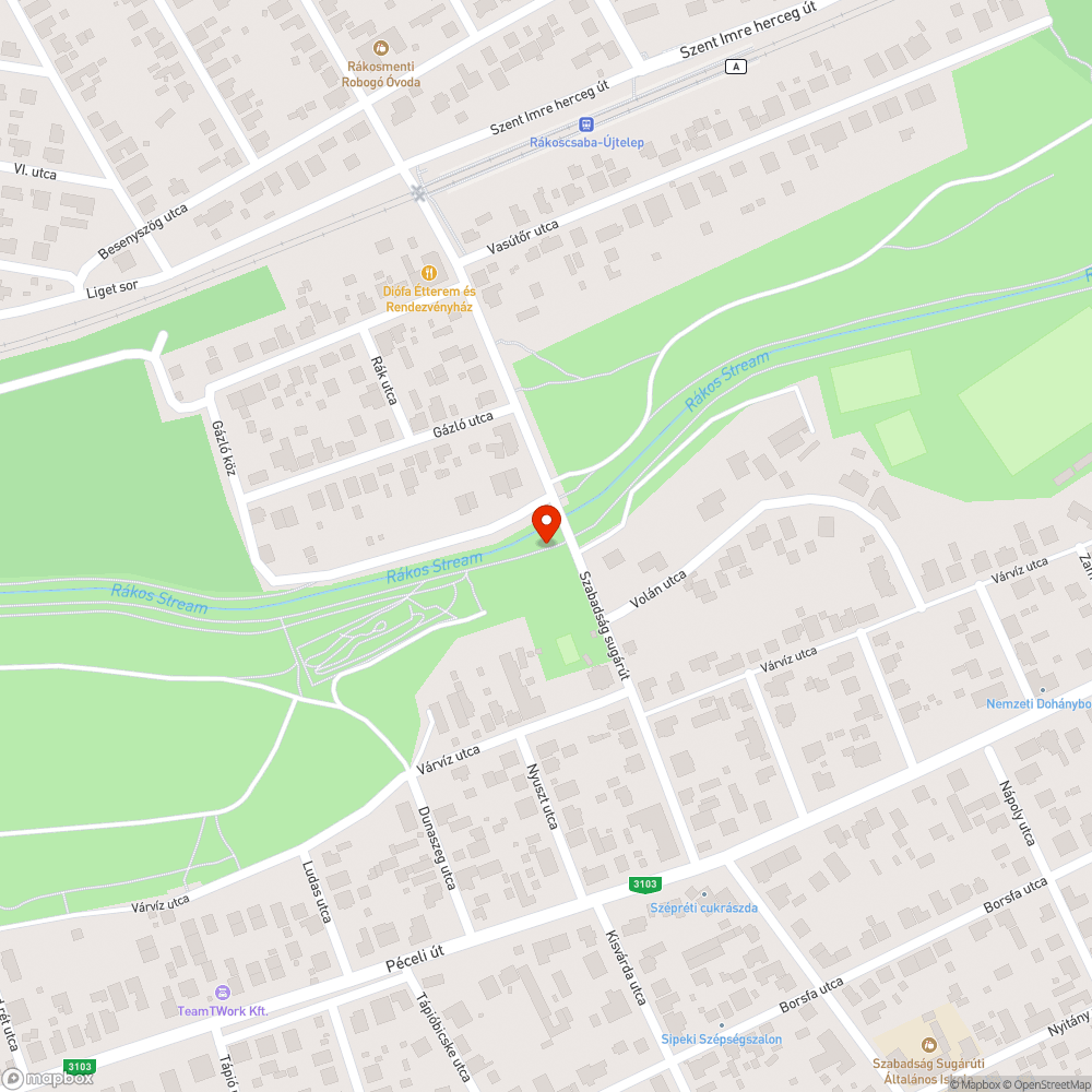 Sáros bicikliút bejelentés helye