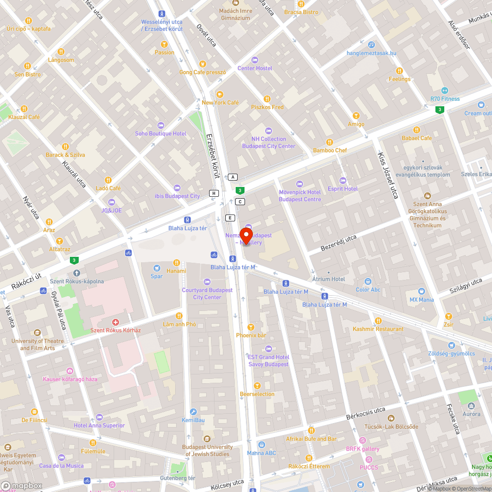 Félredobott kőtörmelékek a Blaha Lujza téren. bejelentés helye