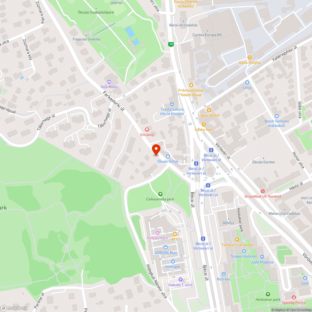 III. kerület Farkastorki út 7. sz. szemközt kiszáradt fák bejelentés helye