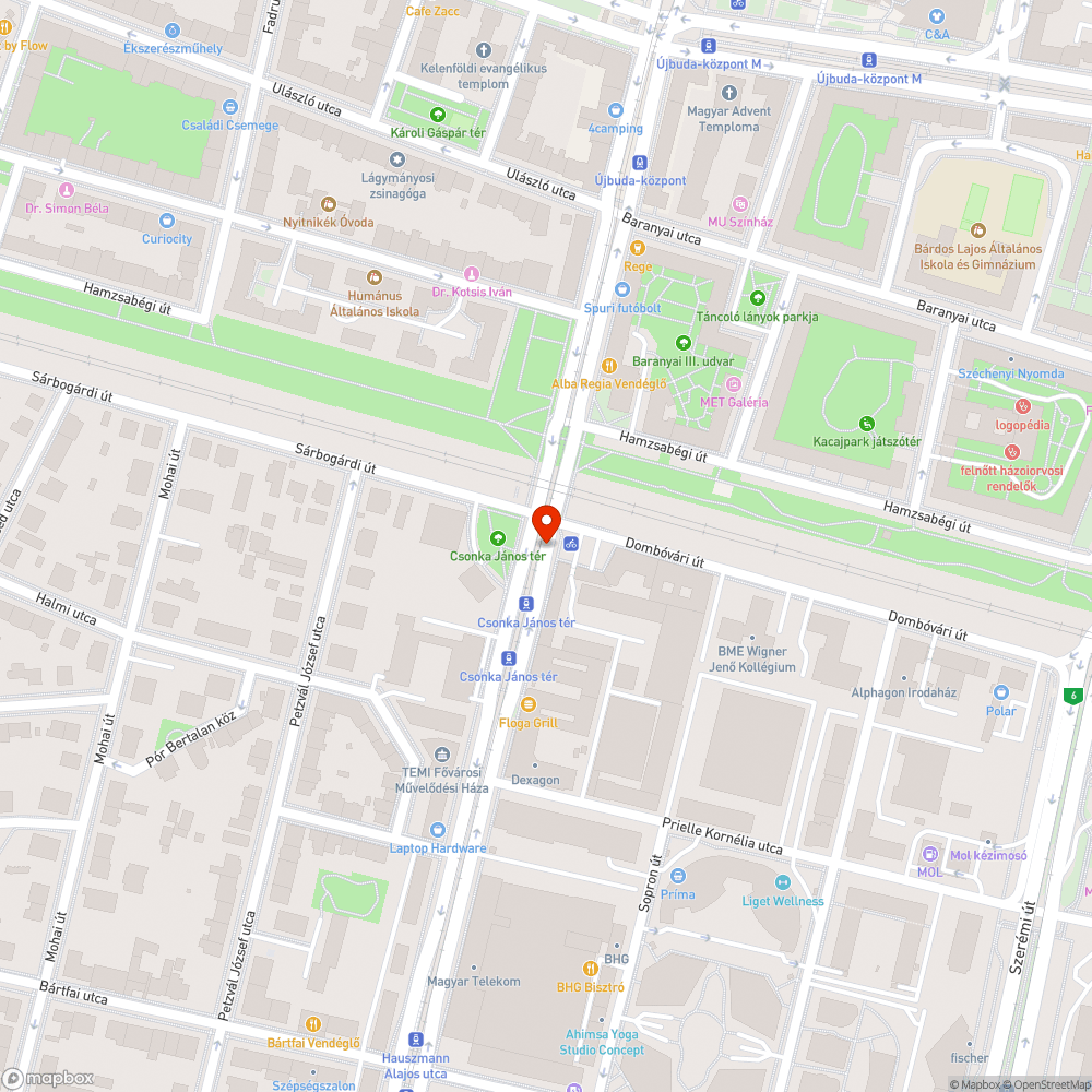 Kátyú bejelentés helye