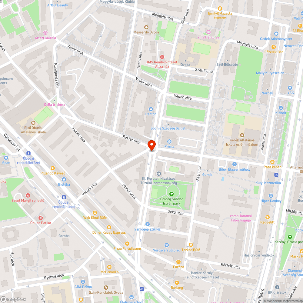 Félbehagyott közműjavítás bejelentés helye