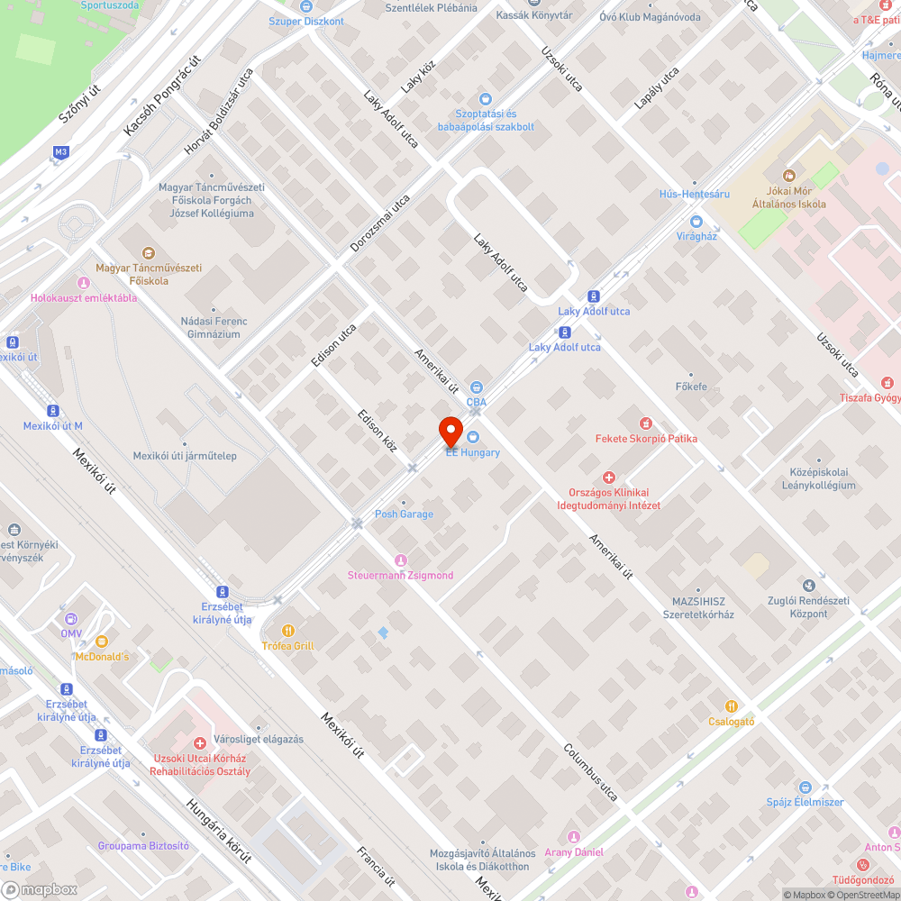 kátyú bejelentés helye