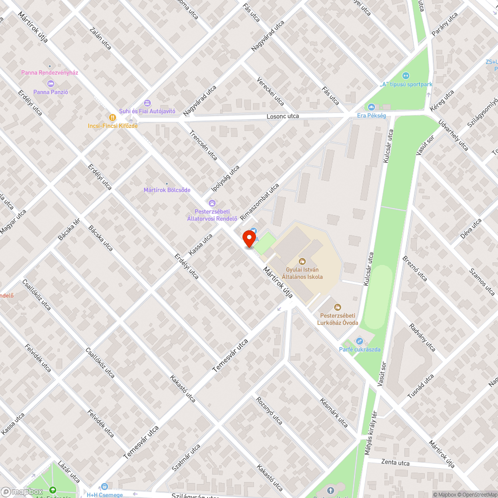 Ferde tábla bejelentés helye