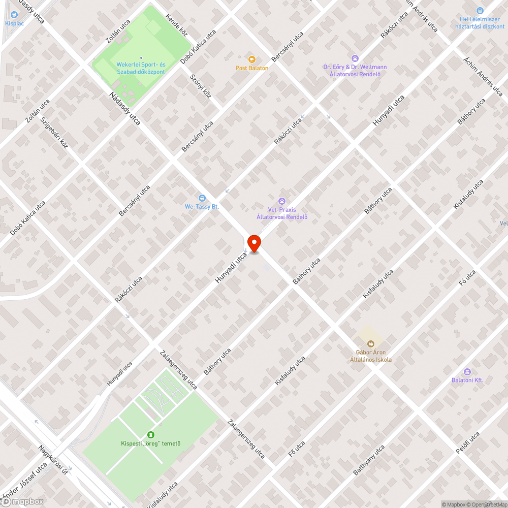 Baleset során megsérült poller bejelentés helye