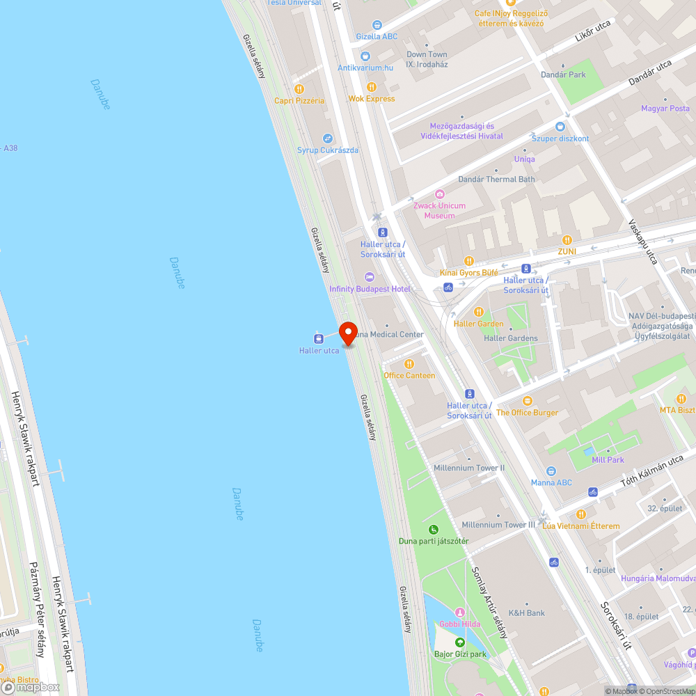 Építkezés - Haller utca hajó állomás bejelentés helye