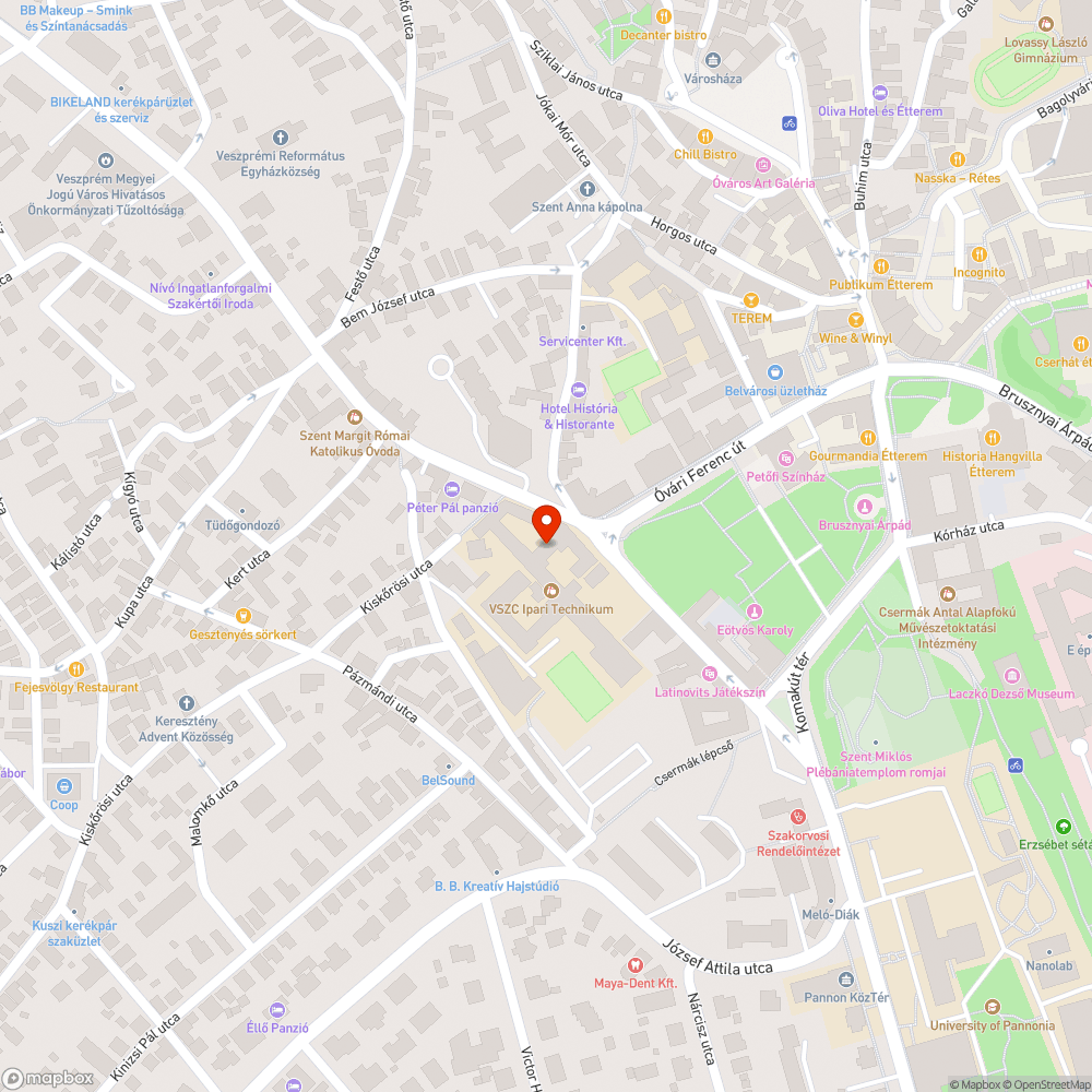 Iskola és műemlék épületek építkezési területe bejelentés helye