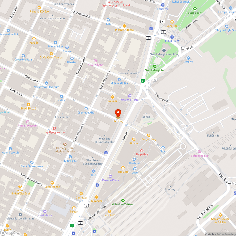 Kátyú a Balzac utca elején bejelentés helye