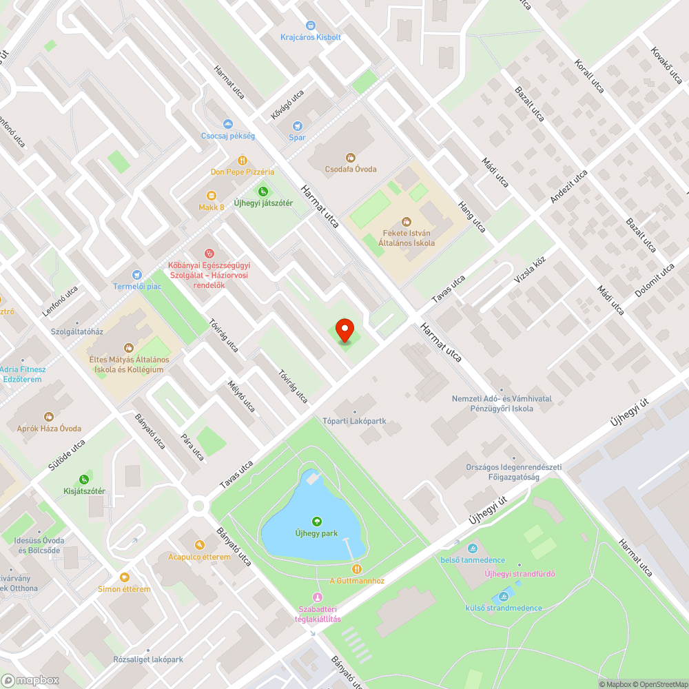 Megrongálódott játszótéri kerítés bejelentés helye