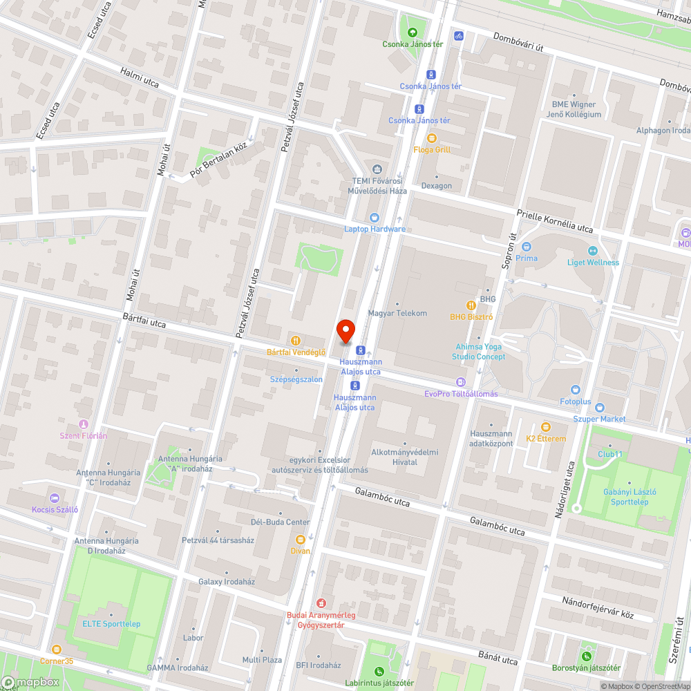 Kátyú bejelentés helye