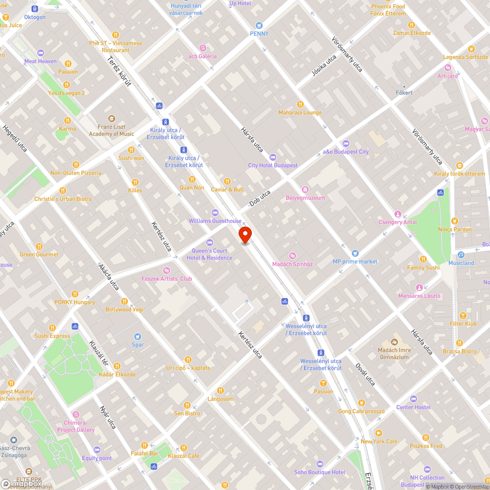 Kőtörlmelékek a fa tövébe dobva az Erzsébet körúton. bejelentés helye