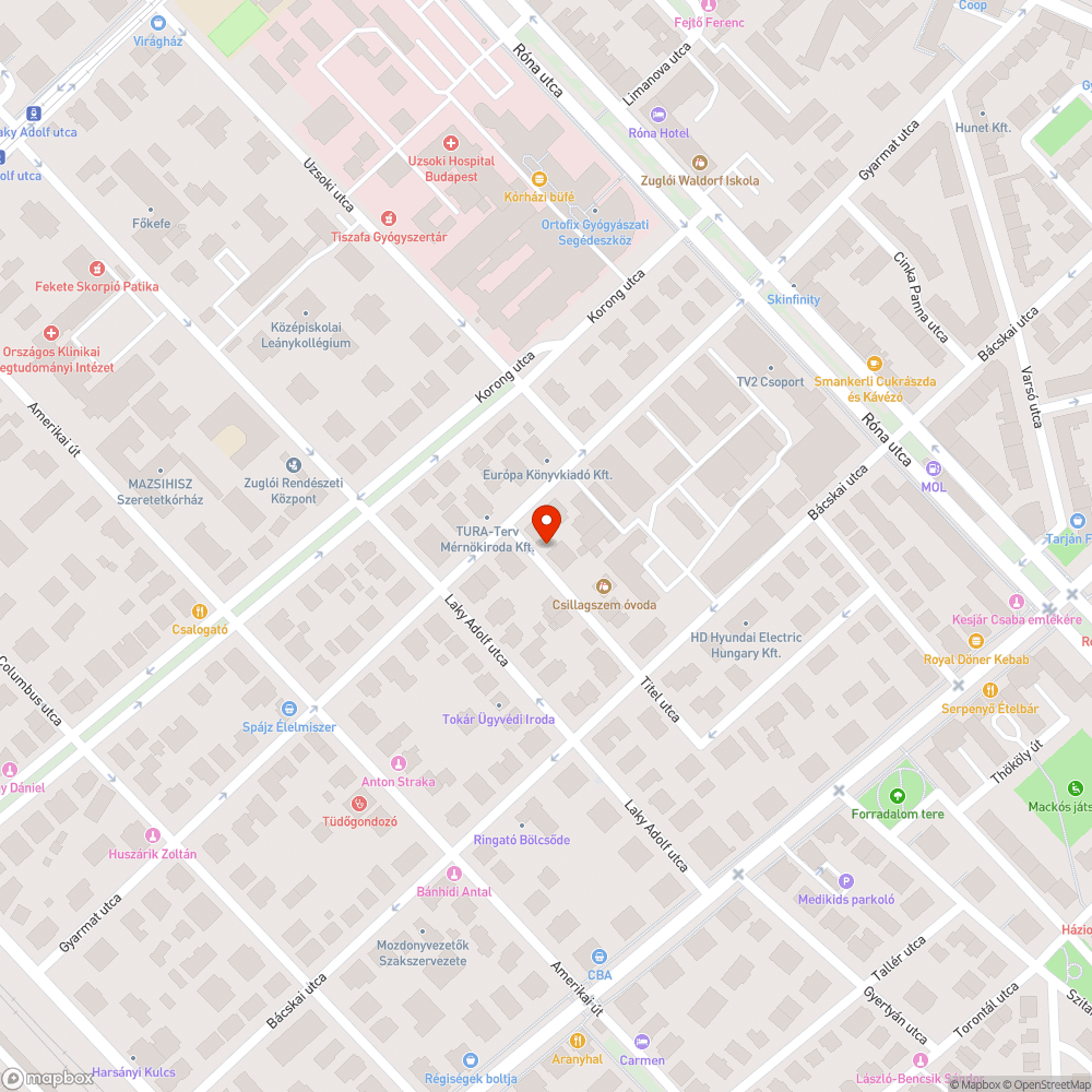 Elhagyott autó bejelentés helye