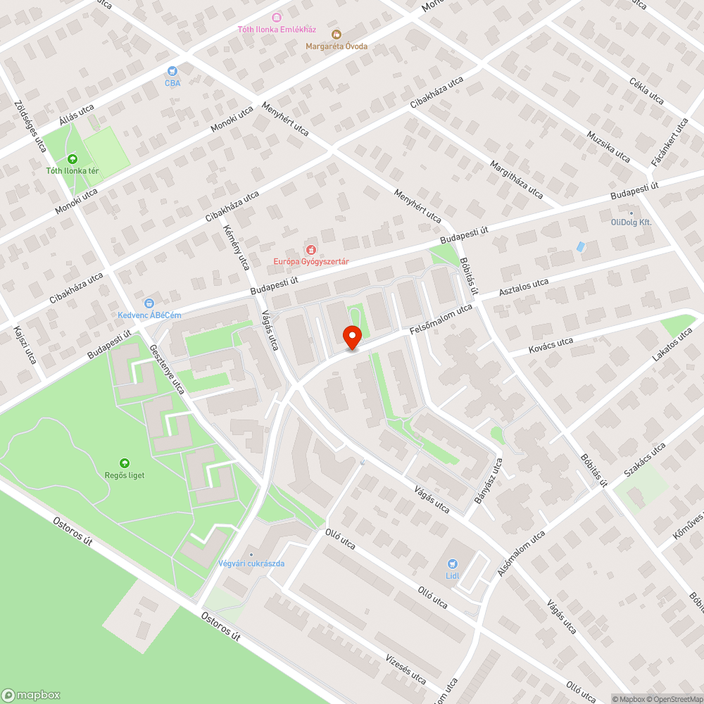 Gazdátlan autó bejelentés helye