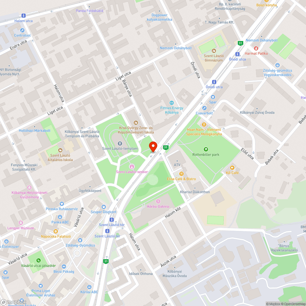 Hiányzó fényterelő bejelentés helye