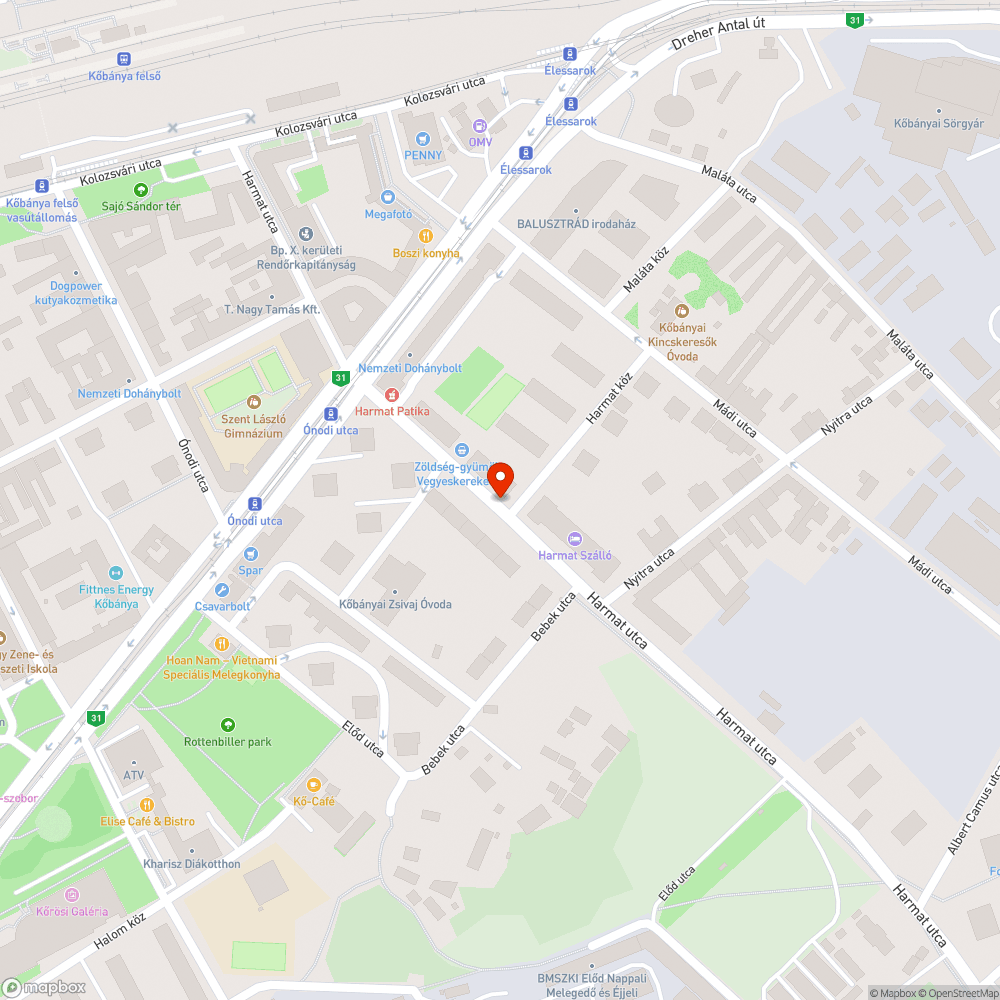 Betontorzók és rossz járda bejelentés helye