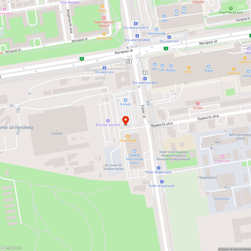 Veszélyes akna(fedél) bejelentés helye