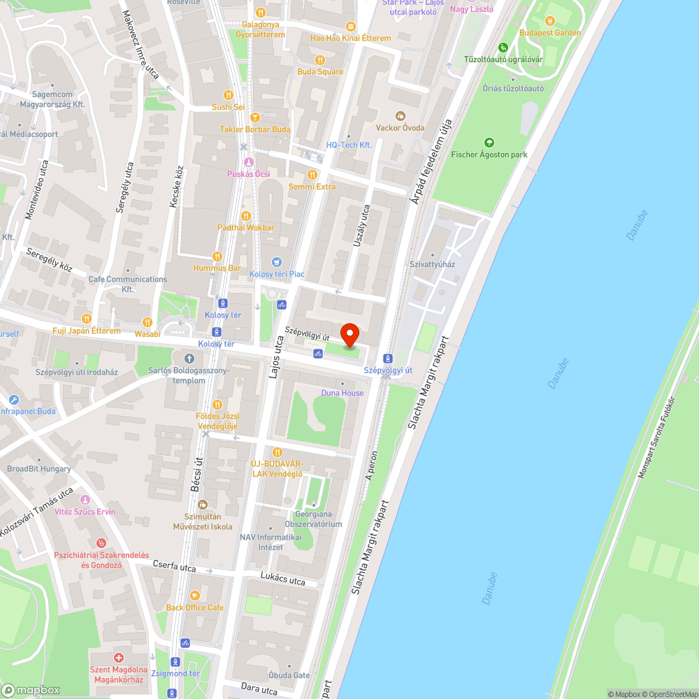 Kőtörmelékes zöld környezet a Szépvölgyi út 1-3b közötti park területén. bejelentés helye