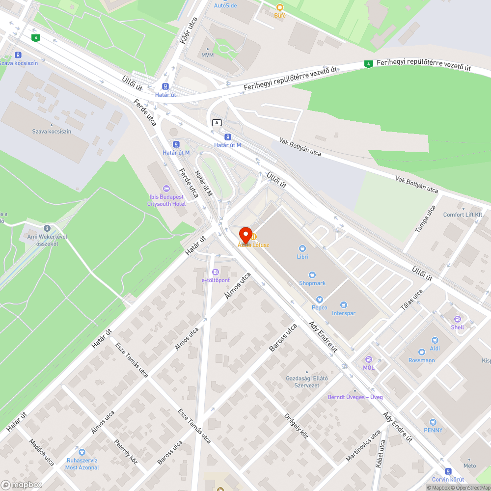 Veszélyes aknafedő bejelentés helye