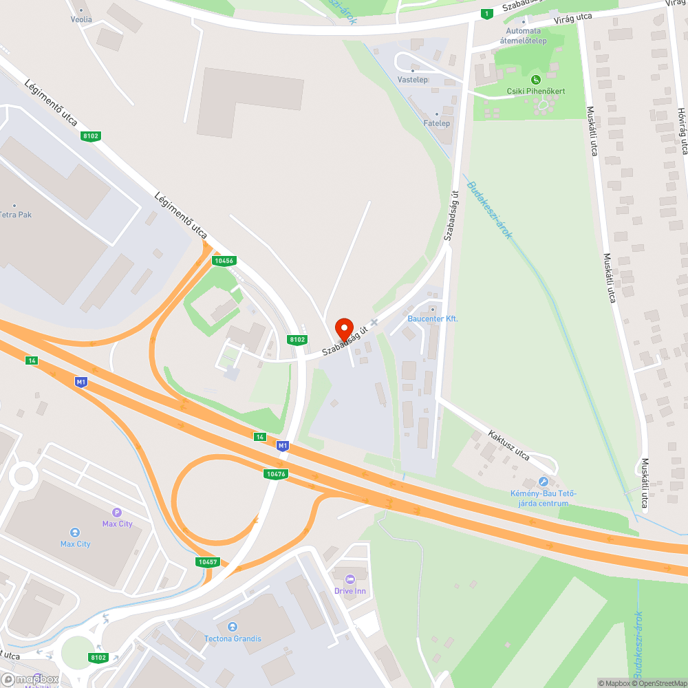 Szemét bejelentés helye