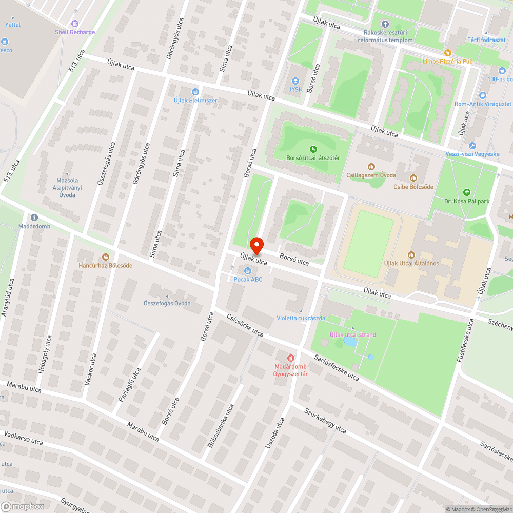 Nagy kátyú az úton bejelentés helye