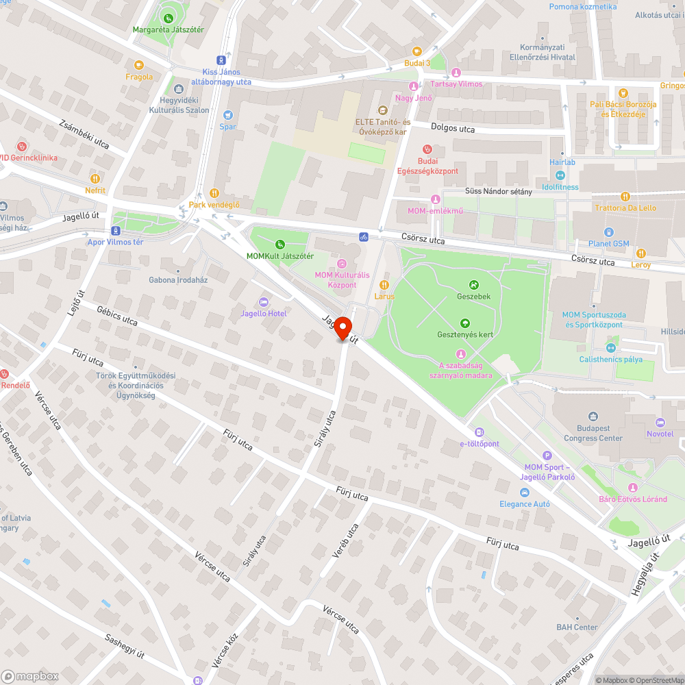 Elromlott gyalogos jelzőlámpa bejelentés helye