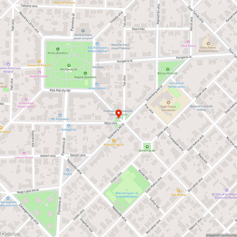 Kátyúinvázió az egyik hatágú kereszteződésben Wekerlén bejelentés helye