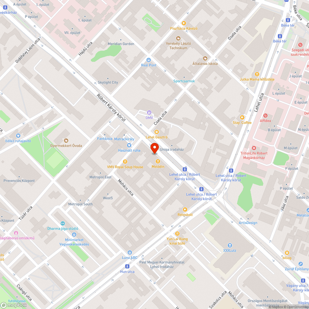 Kosz a kerékpárúton bejelentés helye