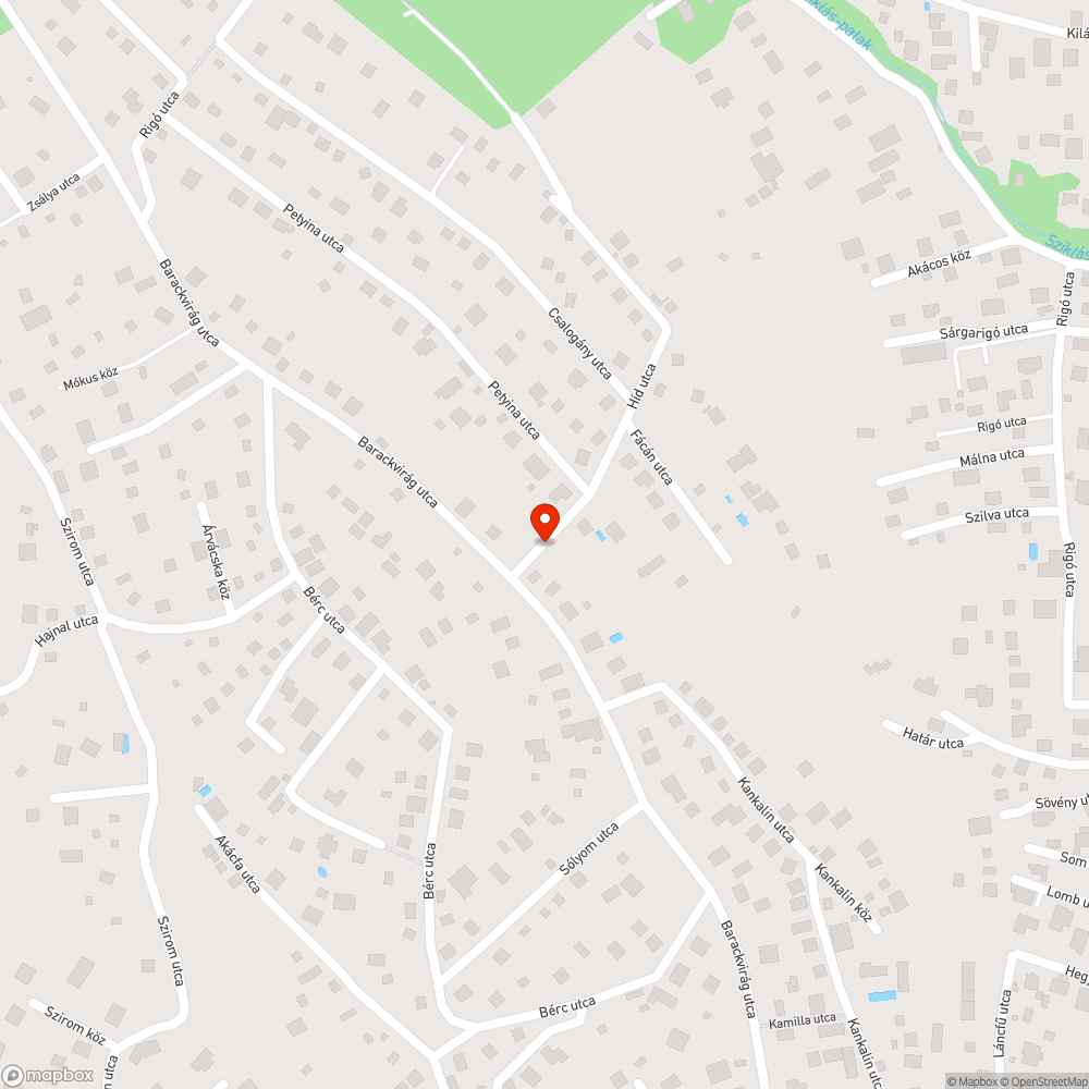 Kátyú bejelentés helye