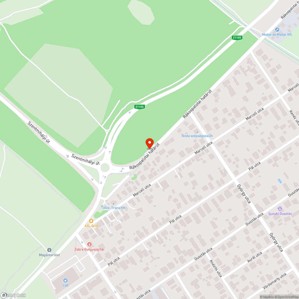 Összefirkált buszmegálló bejelentés helye