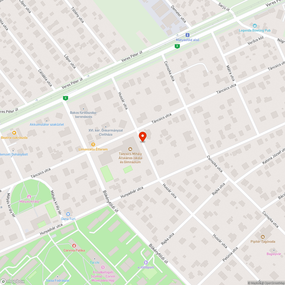 Kátyú a XVI. kerületben bejelentés helye