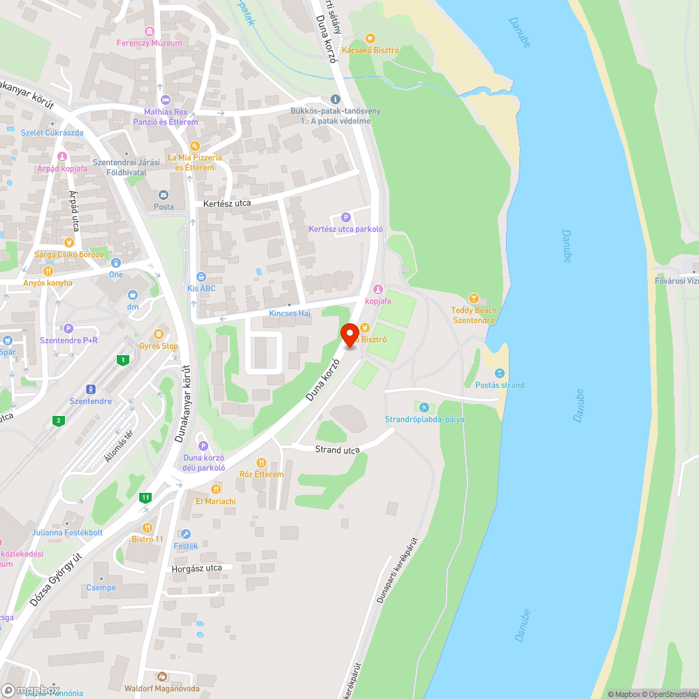 Kátyú bejelentés helye