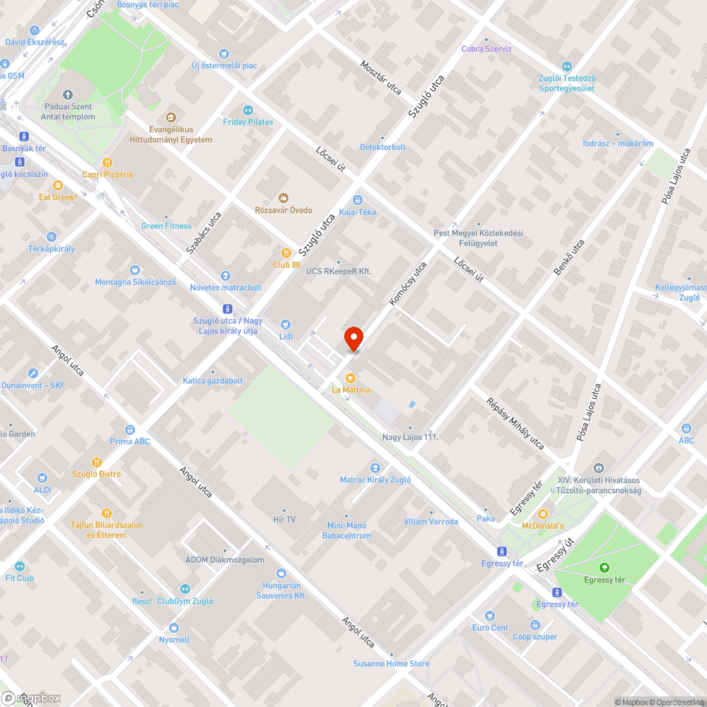 Beszakadt uttest bejelentés helye