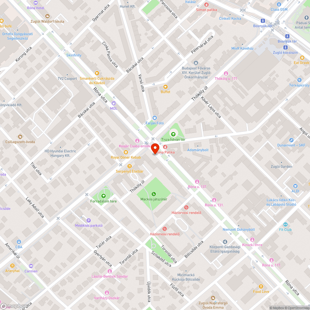 Megsüllyedt csatornafedél és környéke bejelentés helye