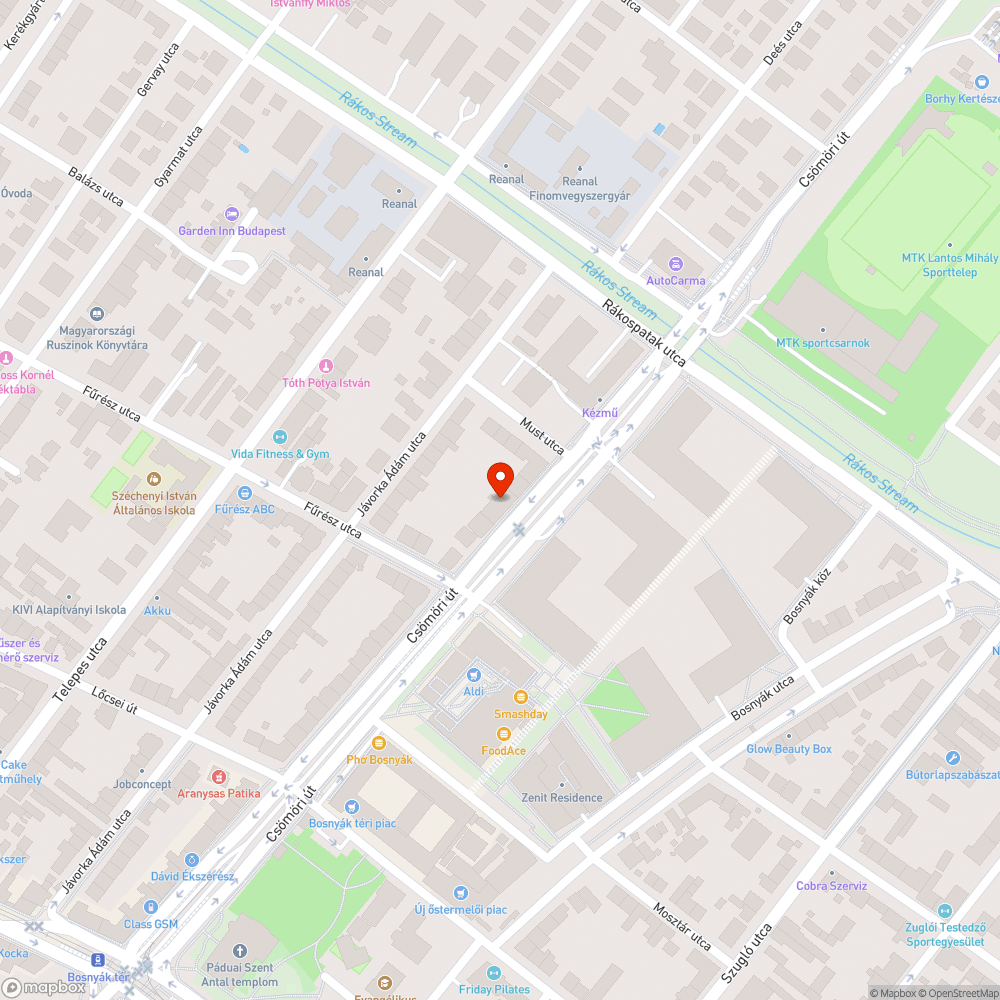 Szemét bejelentés helye