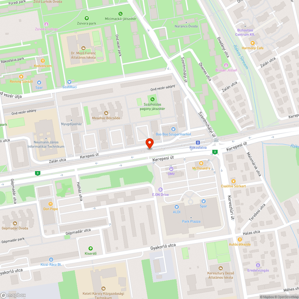 Kőtörmelékek a HÉV sín mellett Rákosfalvánál. bejelentés helye