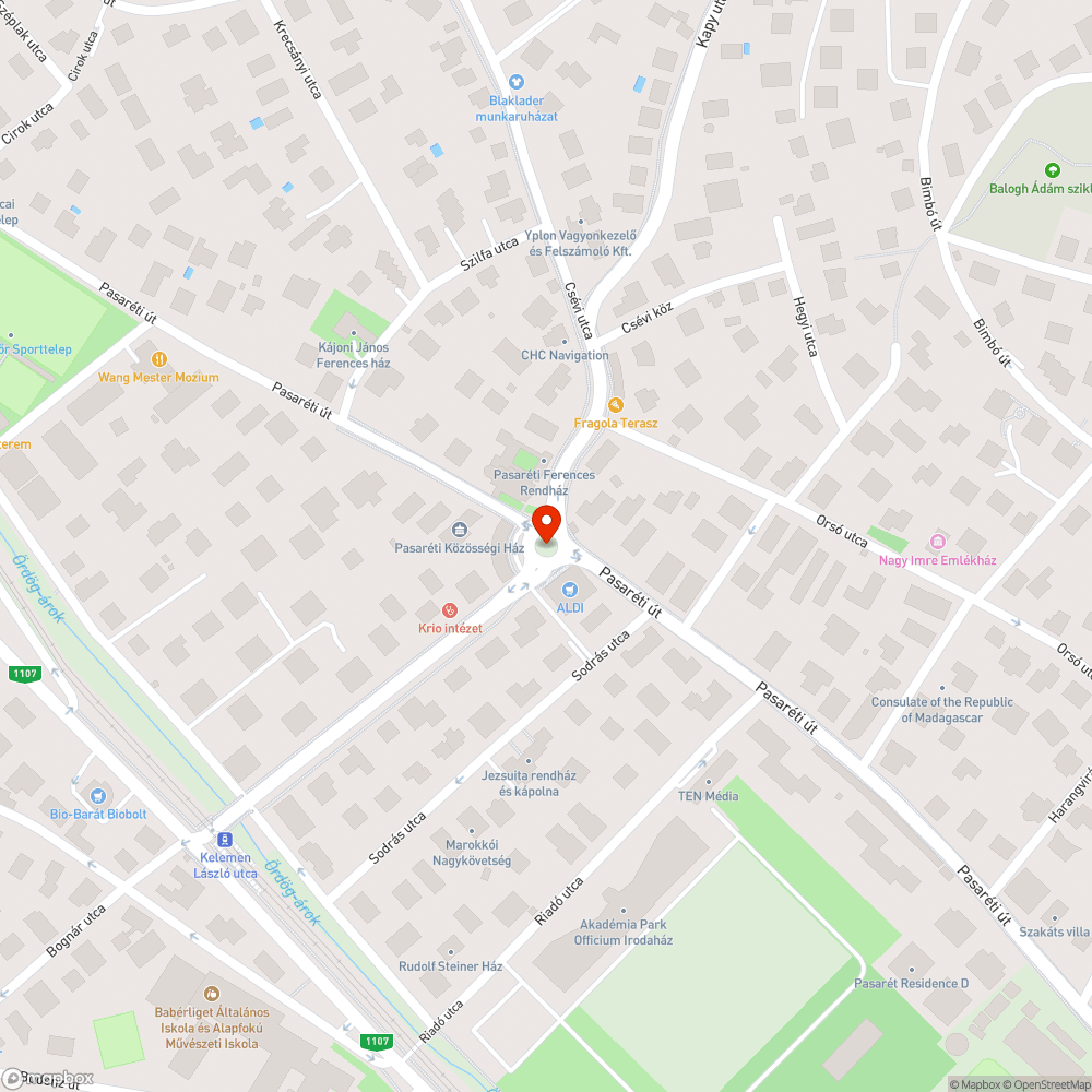 Szabálytalan parkolás a Pasaréti tér környékén bejelentés helye