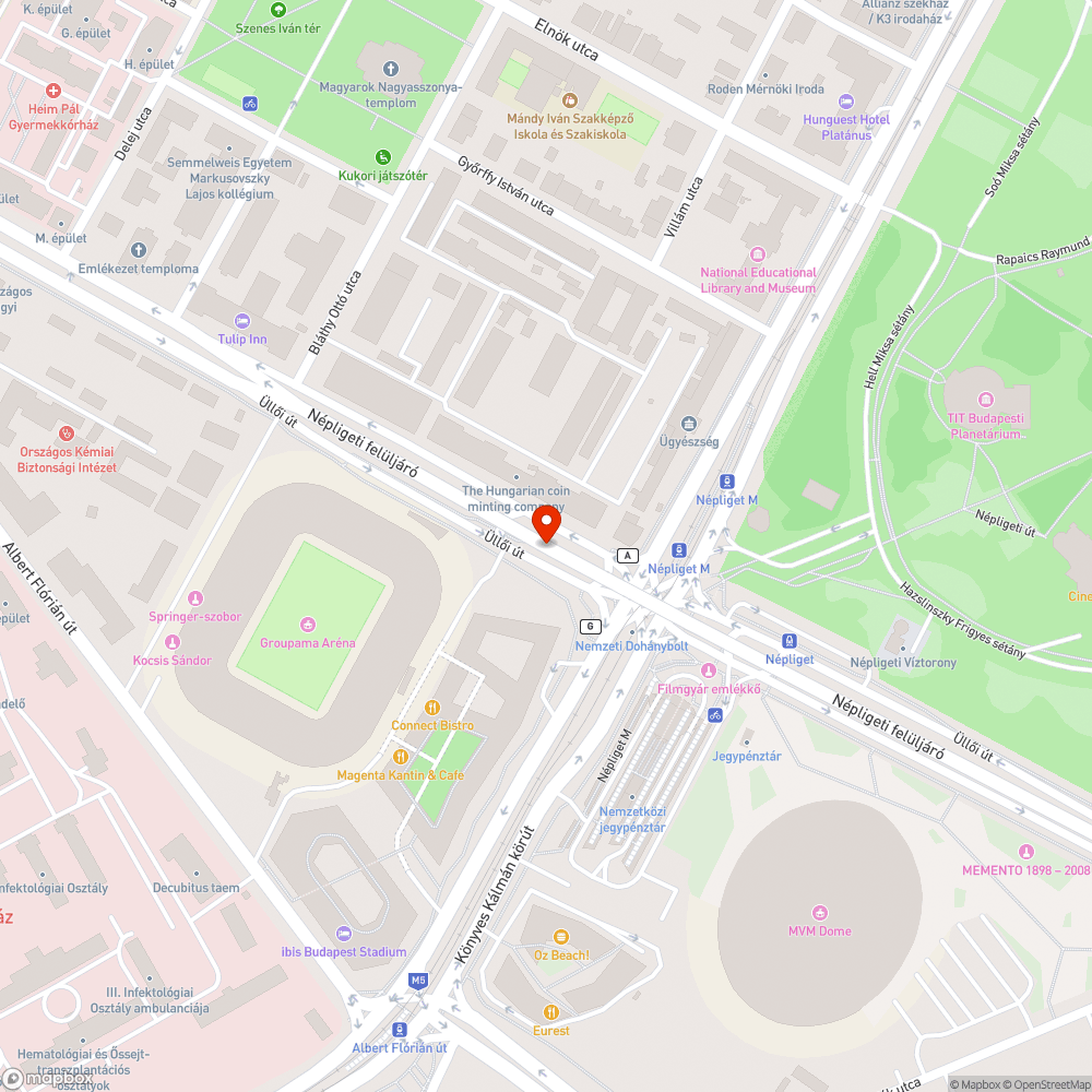 Újra bringások veszélyeztetése a Fradi pályánál bejelentés helye